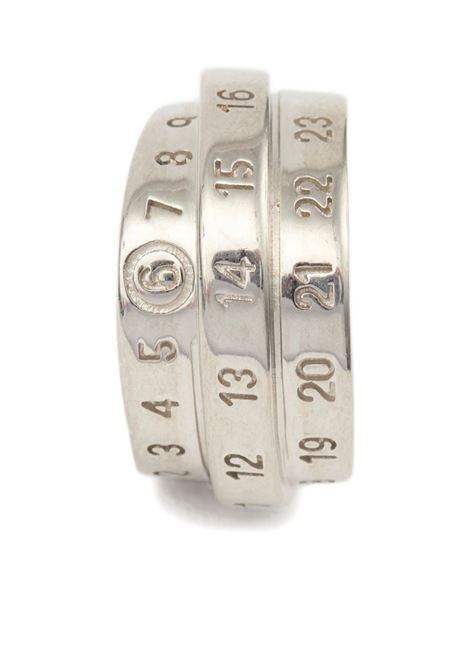 anello triple logo unisex argento MM6 MAISON MARGIELA | SM6UQ0073 P6627956